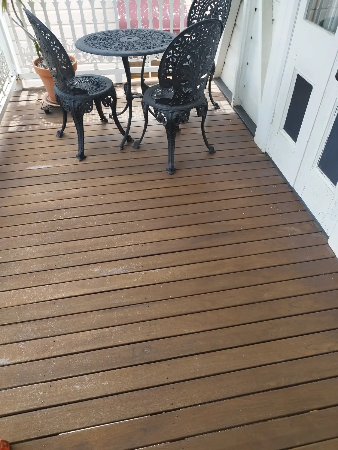 Deck rebuild before, handyman job in Brisbane by Basilisk HMS