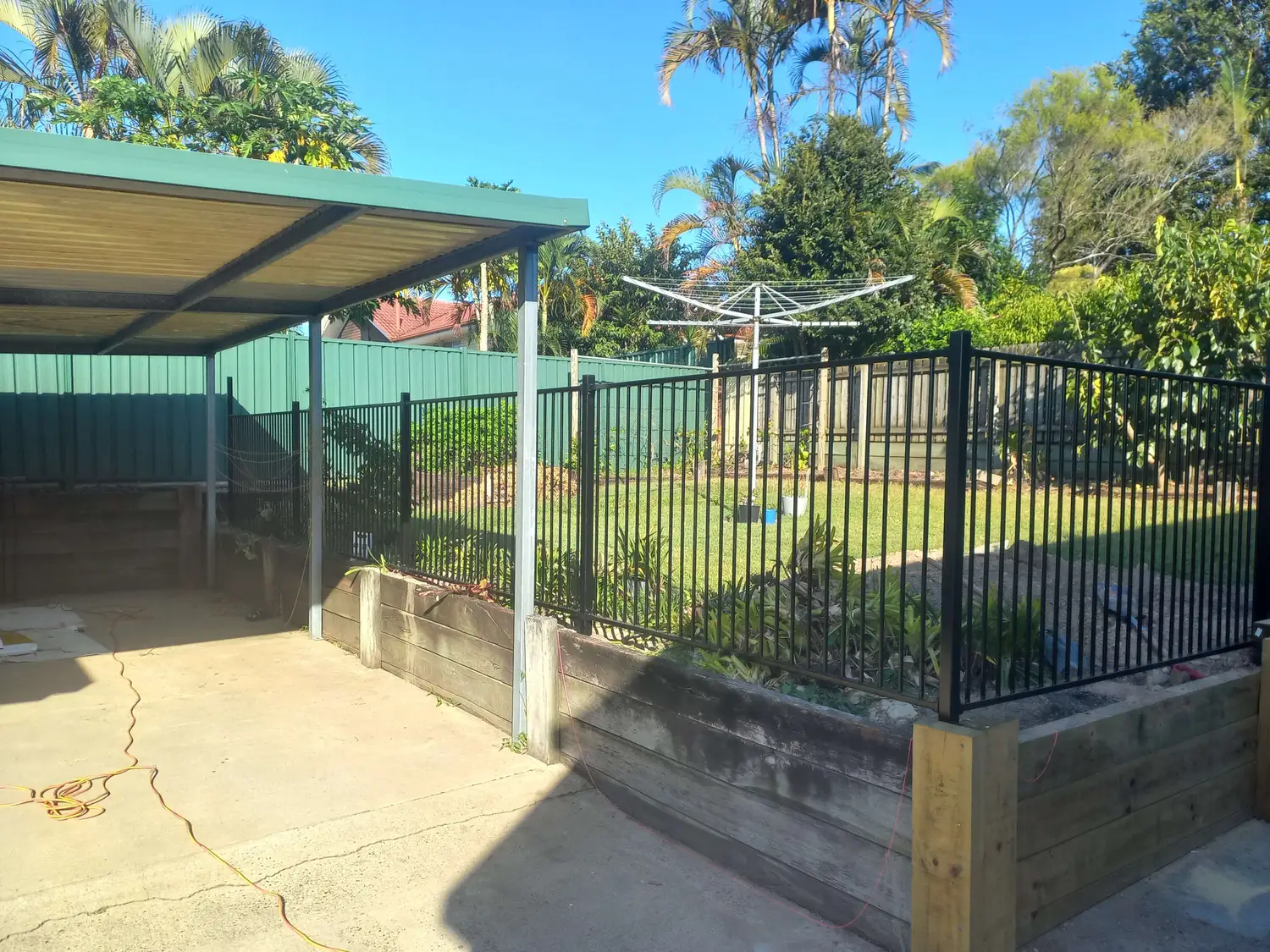 Retaining wall after, handyman job in Brisbane by Basilisk HMS