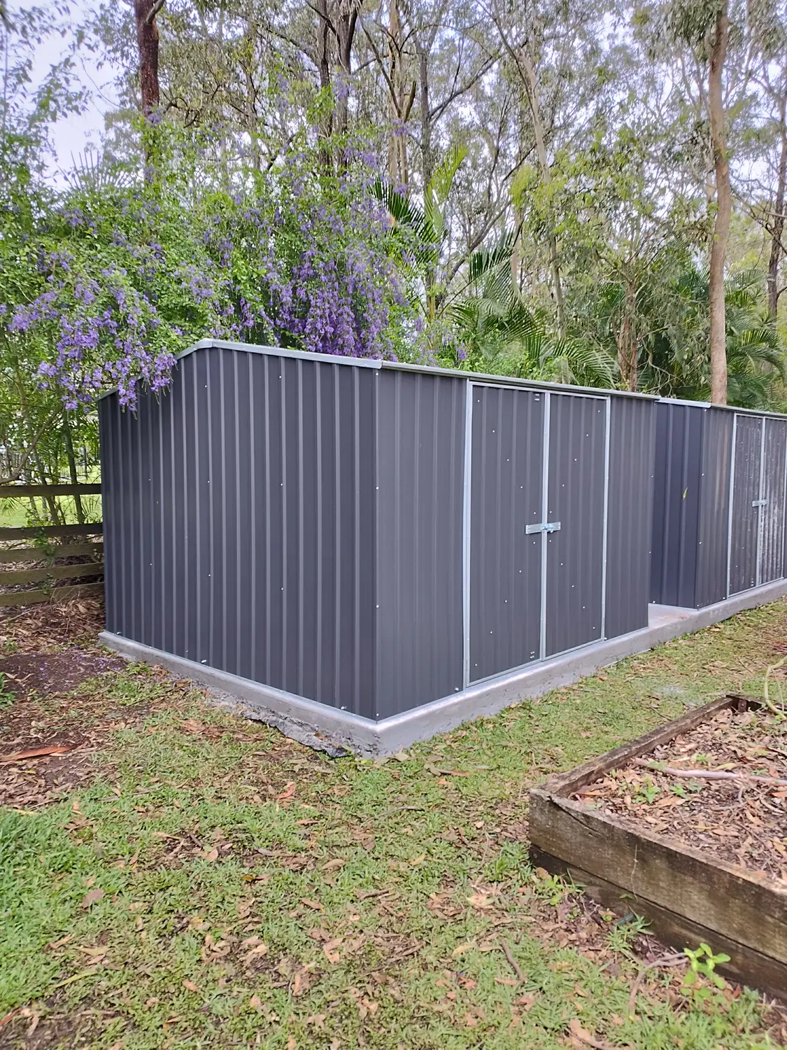 Shed on new slab after, handyman job in Brisbane by Basilisk HMS